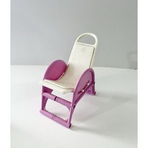 Vintage Barbie Pool/Salon/Lounge Reclining Chair Mattel Arco 1987 Purple & White